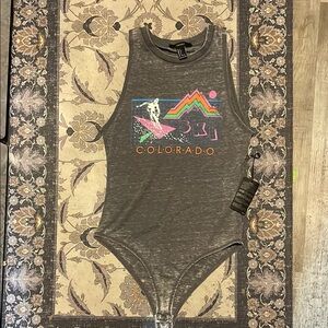 Gray Colorado Graphic Bodysuit